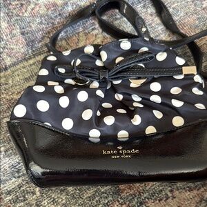 Kate Spade Black and White Polka Dot Shoulder Bag